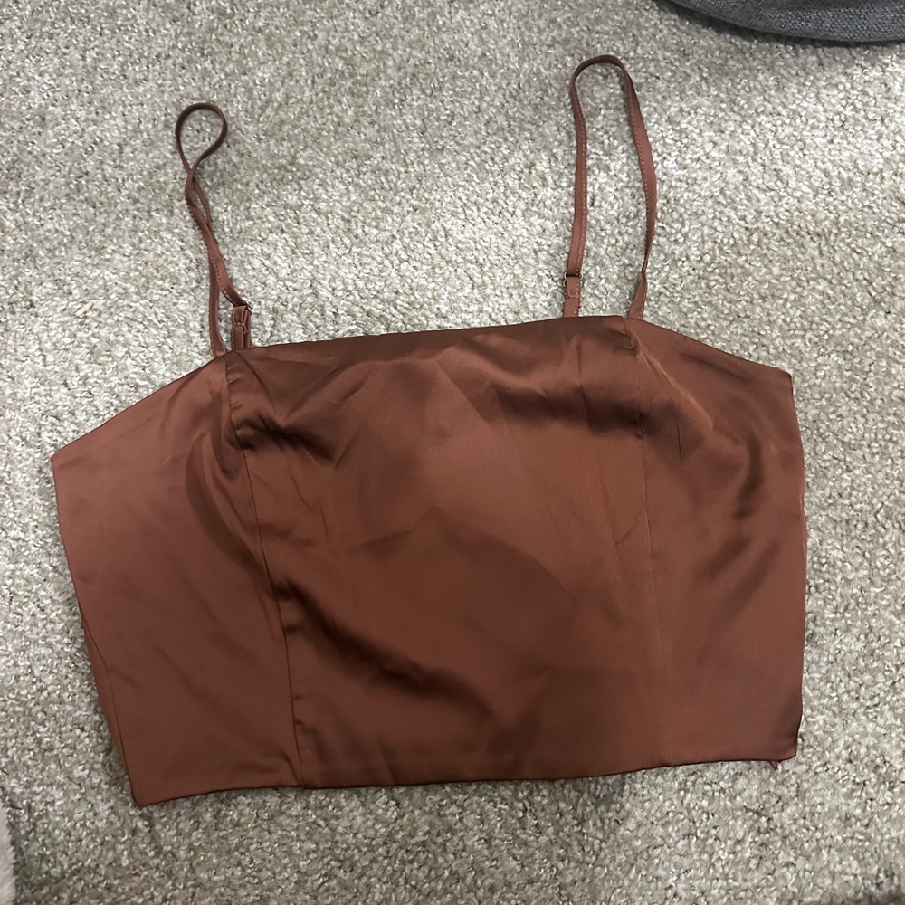 Rust Satin Cami